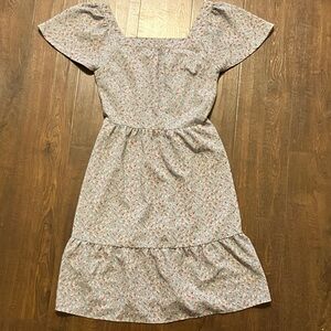 Monteau Blue and Red Floral Dress